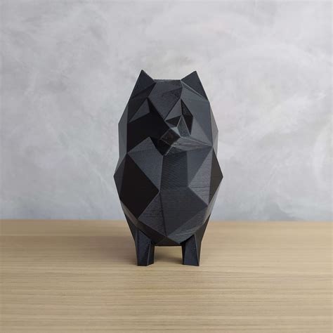 STL file Low Poly German Spitz (pomeranian) 🐕 ・Design to download and