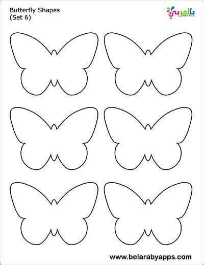 Free Printable Butterfly Templates Different Size Butterflies