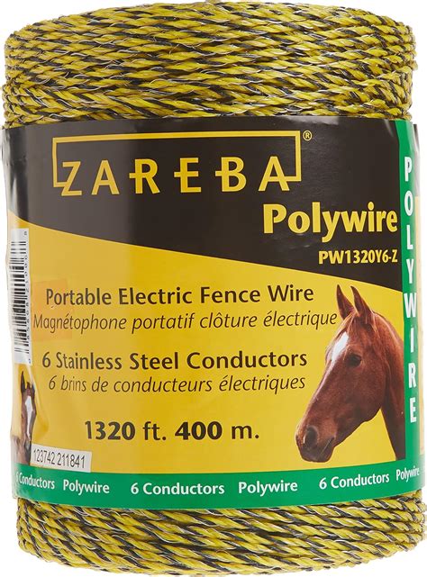 Zareba PW1320Y6 Z Polywire De 13123ft Con 6 Conductores 1320 Pies