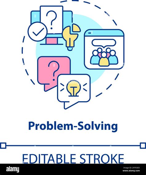 Problem Solving Concept Icon Stock Vector Image And Art Alamy