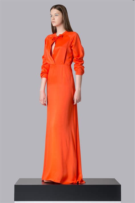 Tangerine evening dress - Lucia Roşca