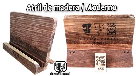 Atril De Madera Moderno YouTube