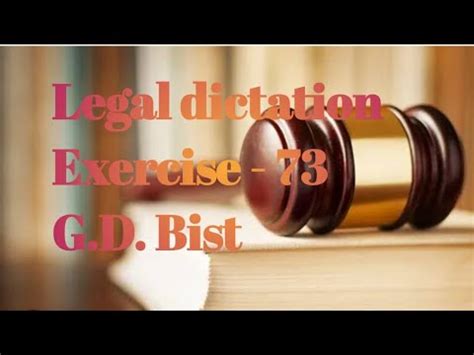 Legal Dictation Gd Bist Exercise Wpm Skill Tests Of High