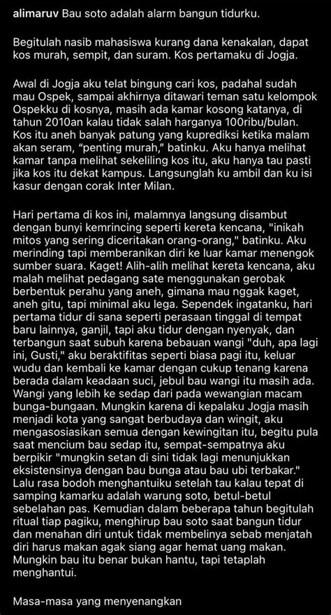 Mohammad Ali Maruf On Twitter Aku Pernah Menulis Tentang Soto Mbah