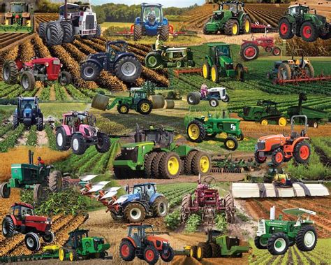 Tractors Tractors Tractors 1000 Pieces Hart Puzzles Puzzle Warehouse