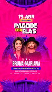 Story Flyer Pagode Elas Bruna E Mariana Social Media Psd Edit Vel