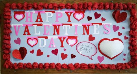 Valentine S Day Board Using Tissue Paper Border Love Is In The Air