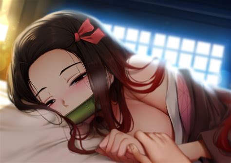 Kamado Nezuko Ginhaha Kimetsu No Yaiba Akai Hentai