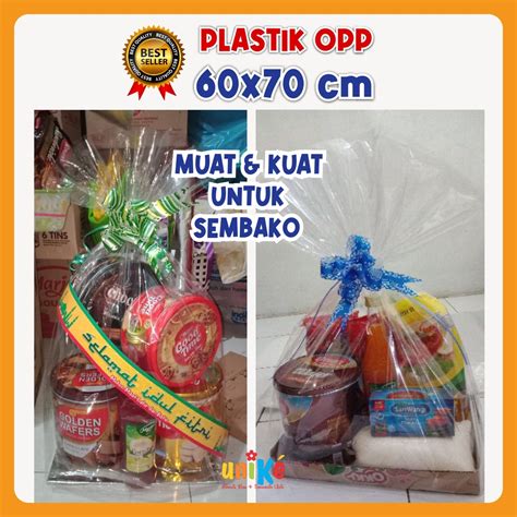 Jual PLASTIK PARSEL 60x70 Cm Kantong OPP Kaca Bening Tebal BUket Bunga