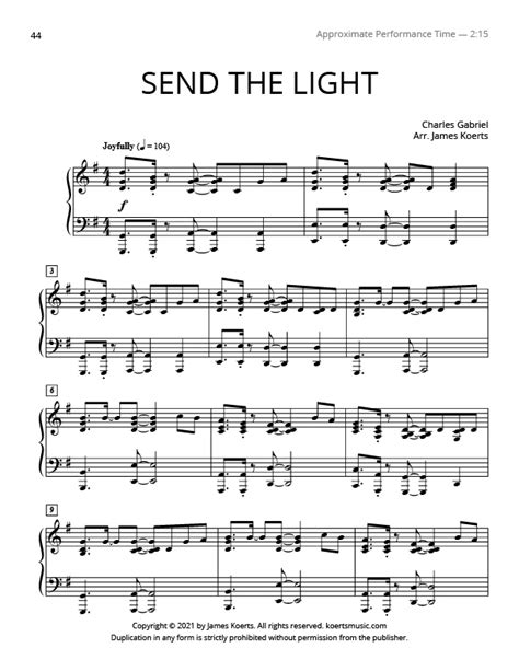 Send The Light Koerts Music