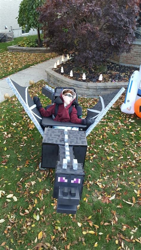 Wheelchair Halloween Costume Minecraft Ender Dragon Minecraft Ender