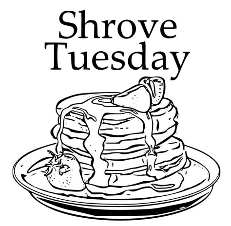 Shrove Tuesday Pancake Day Coloring Pages Coloringlib