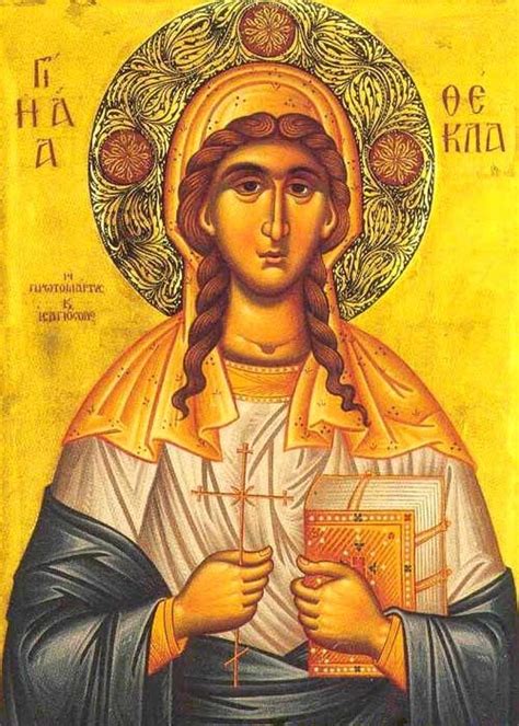 Thecla The Protomartyr And Equal To The Apostles Orthodox Icons