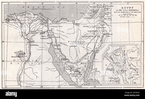 Carta Penisola Del Sinai Egitto Immagini E Fotos Stock Alamy