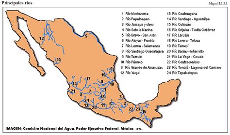 Mapa De Rios De La Republica Mexicana Con Nombres Ouiluv