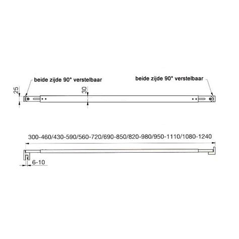 stabilisatie stang wand-glas Flamea ECO (3st) - GlasTotaal