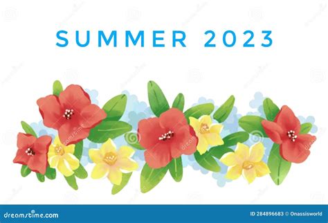 Summer 2023 Abstract Background Illustration Header Stock Illustration