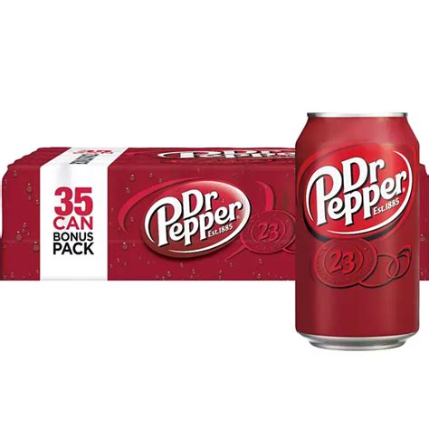 Dr Pepper Soda 12 Fl Oz Cans 35 Pk Sams Club