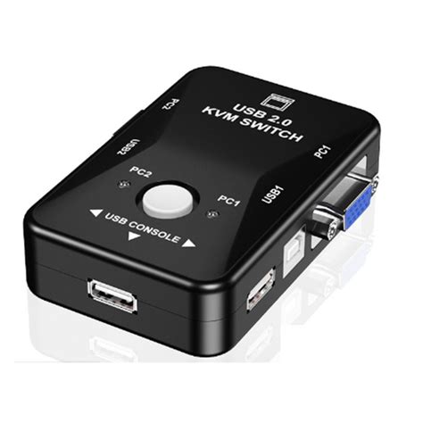 KVM-переключатель USB 2.0, клавиатура, разветвитель VGA, USB KVM ...