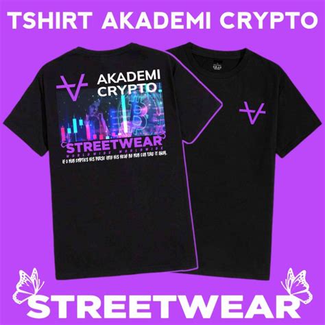 Jual TSHIRT KAOS AKADEMI CRYPTO STREETWEAR WORLDWIDE COTTON COMBED