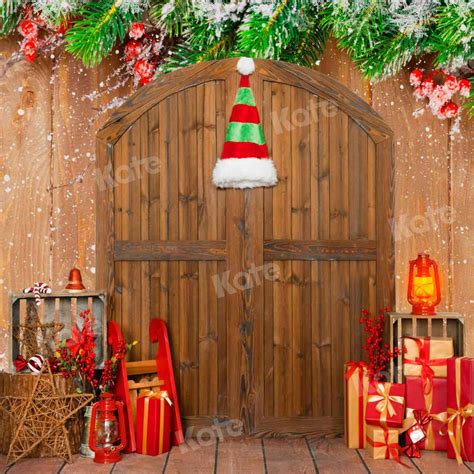 Kate Christmas Backdrop Barn Xmas Socks T Box For Photography