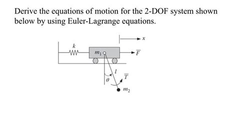 Solved Derive the equations of motion for the 2-DOF system | Chegg.com 