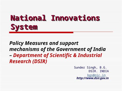 Ppt Policy Measures And Support Mechanisms Of The Government Of India