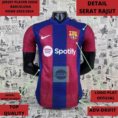 Jual JERSEY BOLA PLAYER ISSUE BARCELONA HOME 2023 2024 DRY FIT ADV ORI