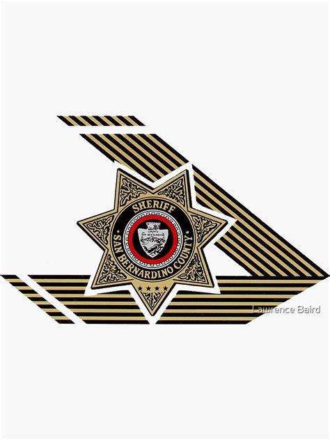 "San Bernardino Sheriff" Sticker for Sale by Lawrence Baird | Redbubble