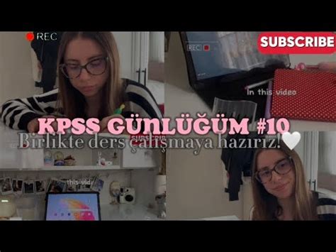 KPSS günlüğüm 10 KPSS vlog konular ne alemde neler çalışıyorum