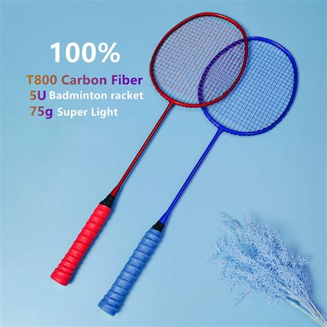 T800 5U Full Carbon Fiber Badminton Badminton Racket Ultralight 75g