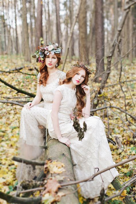 Enchanted Forest Fairytale Wedding In Shades Of Autumn Fabmood