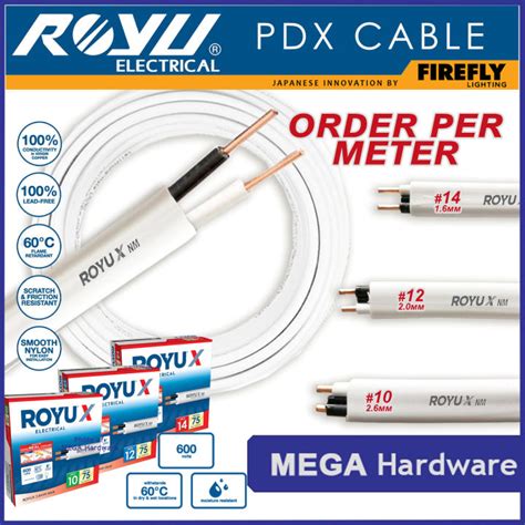 ROYU ROYUX PDX Wire / Duplex Solid Wire / Dual Flat Wire # 10 12 14 ...