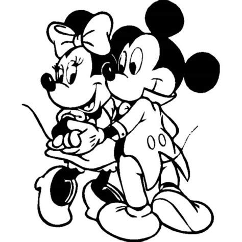 Disegno Di Minnie Topolino Il Ballo Da Colorare Per Bambini