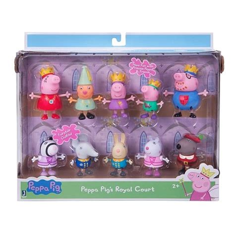 Princess Peppa Pig And Friends Royal Court Figure 10 Pack Buy Online