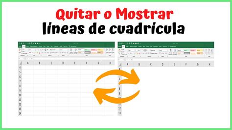 Como Quitar O Mostrar L Neas De Cuadr Cula En Excel F Cil Y R Pido