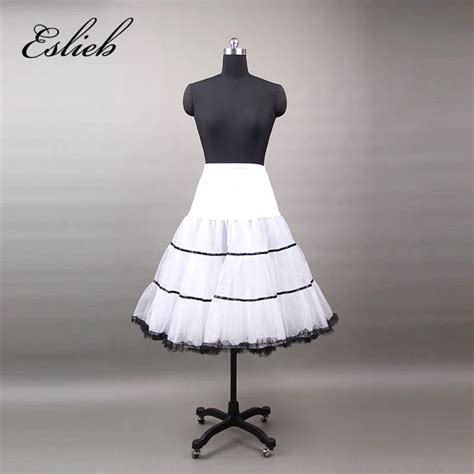 Eslieb Short Wedding Mini Petticoat A Line Vintage Tulle Petticoat