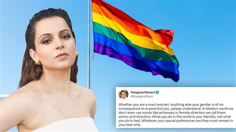 Amidst Sc Hearing On Same Sex Marriage Kangana Ranaut Says Sexual Preferences Must Remain In