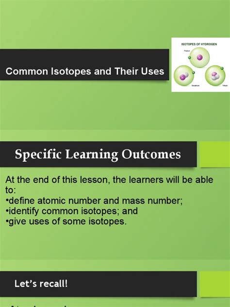 General-Chemistry-1_Common-Isotopes-and-Their-Uses | PDF | Isotope ...