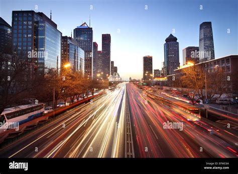 Beijing Skyline Night Hi Res Stock Photography And Images Alamy