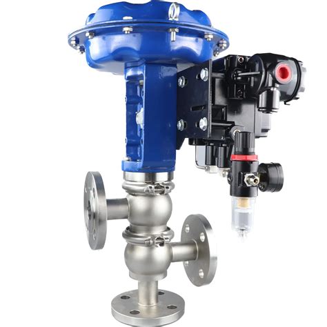 Sanitary Grade Water Flow Control Valve Pneumatic Actuator Regulator Valve Sanitary Grade Flow