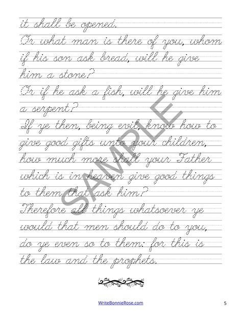 Golden Rule And Matthew 7 Cursive Copywork Made By Teachers