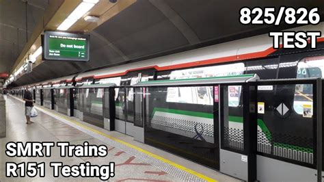 Smrt Trains Alstom Movia R Testing On East West Line Youtube