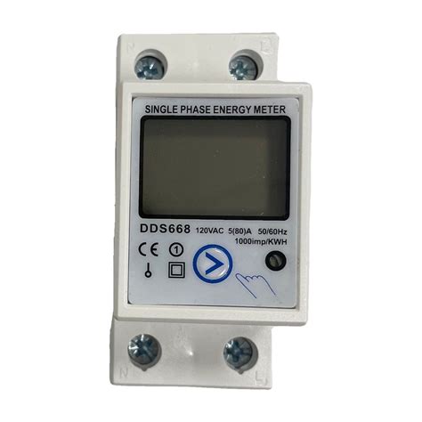 Quality Rail Type Digital Energy Meter DDS668 Reset And Clear