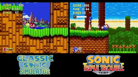 Classic Sonic Simulator Sonic Triple Trouble Bit Remake Great