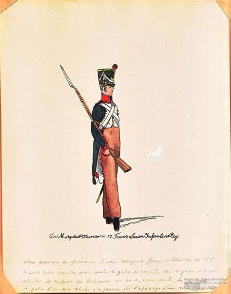 fusilier du 17e régiment d infanterie de ligne 1er Empire Régiment