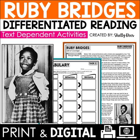 Ruby Bridges Worksheet First Grade