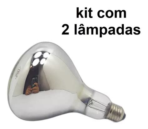 Kit 2x Lâmpada Secagem Infra Vermelho 250w Incandescente Parcelamento