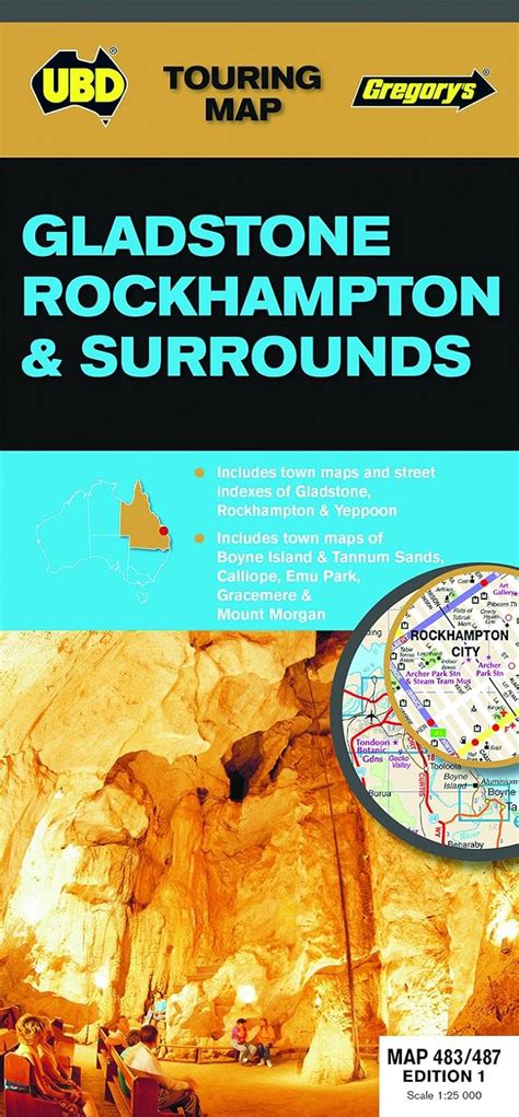 Gladstone Rockhampton Surrounds Map St Ed Touring Map