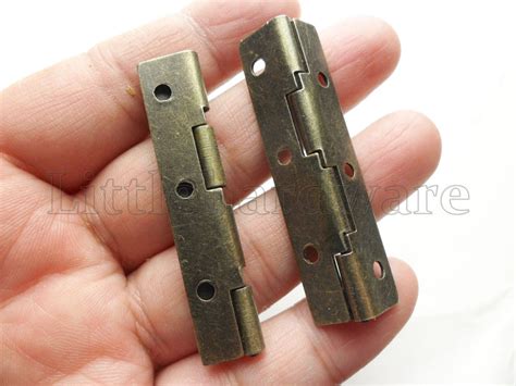 10 Pcs Antique Brass Color 90 Degree Stop Hinges Parliament Etsy